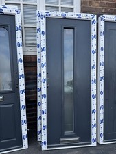 Brand New  Anthracite Grey Composite Door In white Frame 845 X 2030 Mm