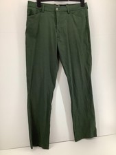IJP Design Green Straight Trousers size 34x32 Chinos Golf Smart Casual