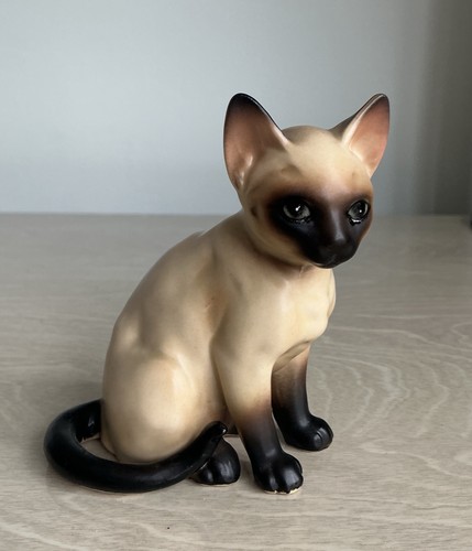 Vintage lefton ceramic siamese - lefton,