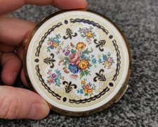 Stratton Floral Enamel Vintage