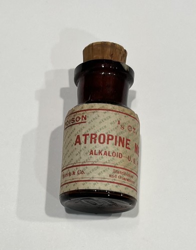 Antique atropine merck - atropine,