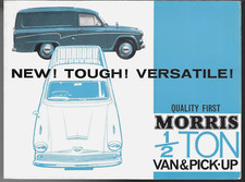 Morris Half Ton Van & Pick-Up 1964-1970 UK Market Sales Brochure Austin A55 A60