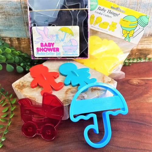 Vtg baby shower cookie cutters - vtg,