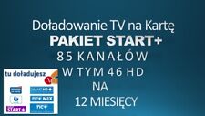 Telewizja na karte-DOŁADOWANIE-Pakiet Start+na 12 miesiecy Nc+ TV na karte.