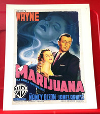 Marijuana/Big Jim McLain John Wayne Movie/Film Poster Art PICTURE/PRINT 12"x 9.5