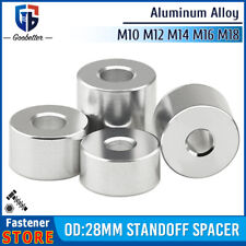 M10 M12 M14 M16M18 Aluminium Standoff Spacer OD 28mm Round Spacer bushing Bonnet