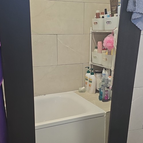 Solid dark wood mirror - dark,