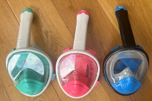 Full face snorkel masks - face,
