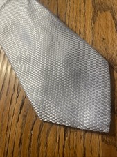 EUC Alain Figaret Woven Geometric Silk Tie Men’s Necktie Hand Made In Italy