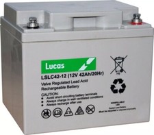 LUCAS 12V 42AH (38AH 40AH 45AH) Sealed Rechargeable VRLA AGM Deep Cycle Battery