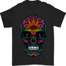 Sugar Skull Mens T-Shirt 100% Cotton