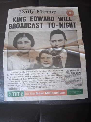 Newspaper 1936 - newspaper, of