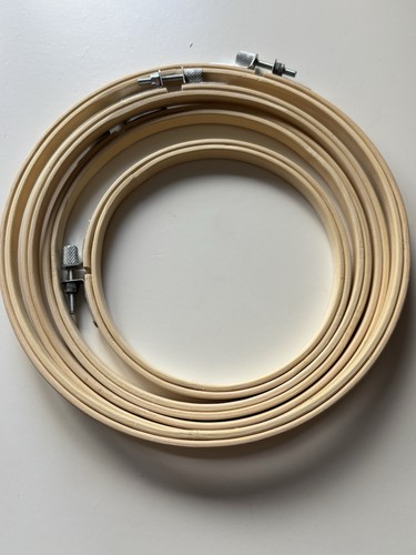 New wooden embroidery hoops - new,