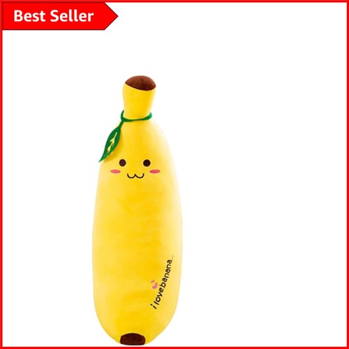 Realistic banana plush hugging - banana,