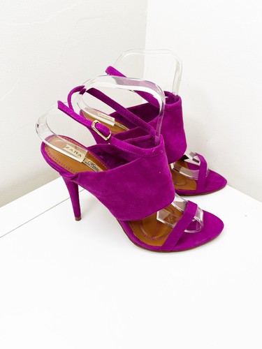 Zara pink suede open - suede, peep