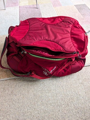 Osprey transporter 65l - osprey, red