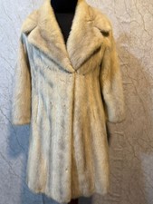 Vintage White Mink Fur Coat