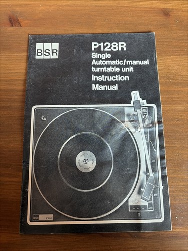 P128r bsr turntable record - p128r,