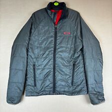 Oakley Jacket Mens Small Grey Puffer Quilted Insulated Outdoor Walk Hike Ski Y2K