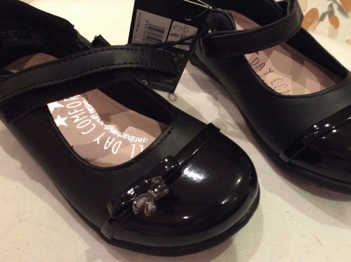 Black school shoes size - , 10