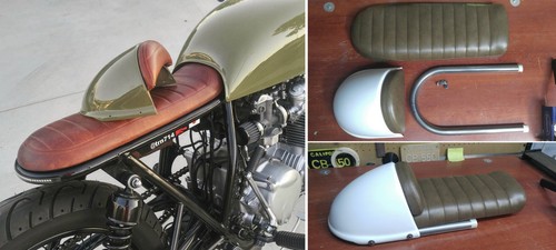 Cafe racer seat removable - seat,