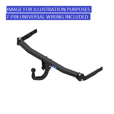 Towtrust Swan Neck Towbar + 7P Universal Wiring For VW Polo 6R Hatchback 2017-On
