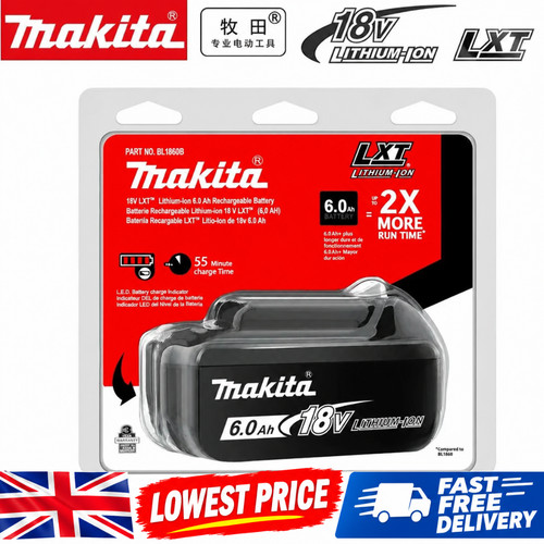 Genuine makita 18v 0ah - genuine, 6.0ah