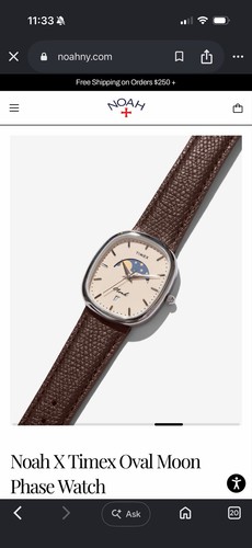 Noah timex oval moon phase - x,