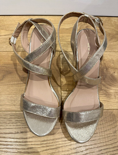 New look gold womens strappy - new,