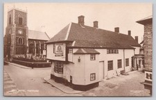 RPPC The Bell Hotel, Thetford, Norfolk, Street View, Millar & Harris Pub.