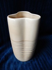 VINTAGE 1930'S/1940'S TRENTHAM ART WARE BROWN,STONE VASE 351 (BESWICK,ART DECO)