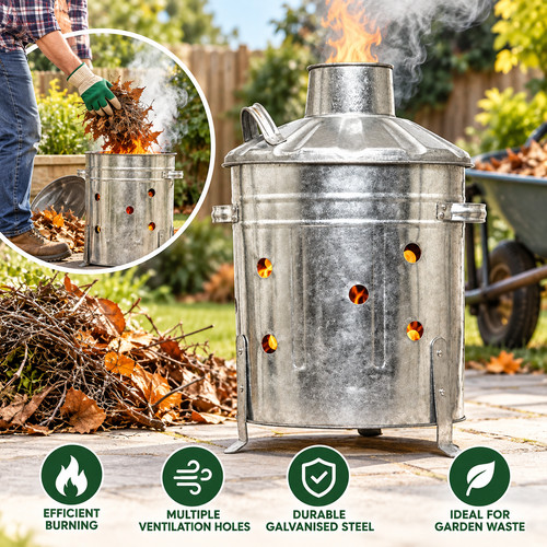 15l small incinerator fire - fire, bin