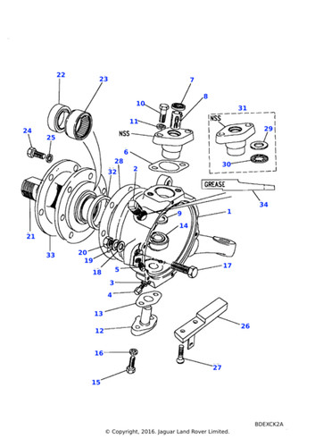 10x land rover thrust washer - thrust,