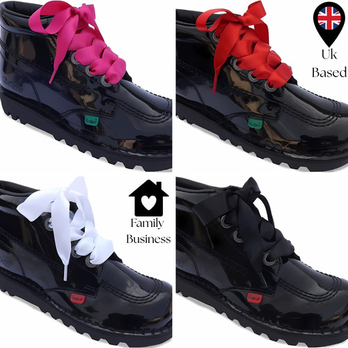 Kids ribbon school shoelaces - kids,