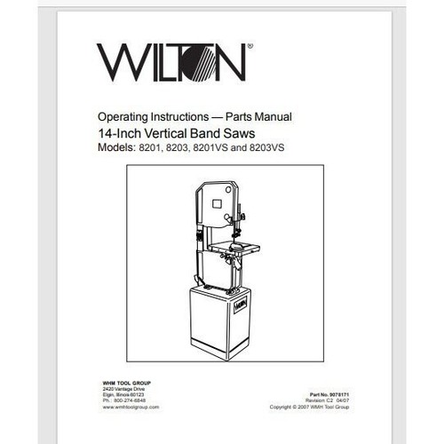 Wilton model 8201 - model, 8203