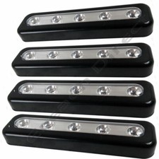 BLACK SUPER BRIGHT 5 LED PUSH