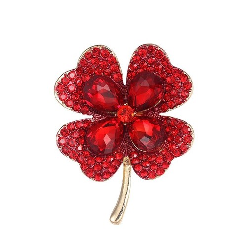 Crystal rhinestones leaf - 4,