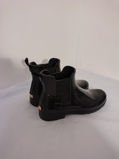 Hunter Original Women's Short Gloss Black Wellington Boots UK Size 6