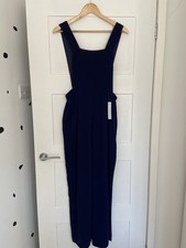 Gorgeous Smart Navy Blue Bib Jumpsuit - Size 10 UK - New with tags