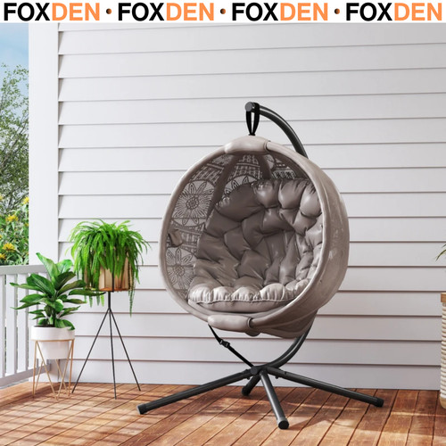 Round hanging egg chair - round, with