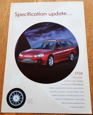 FORD MONDEO ST24 SPORTS & GHIA X car sales brochure from the UK