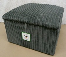 Ottoman Storage Box Pouffe Footstool in Jumbo Cord Fabric Small Medium and Large