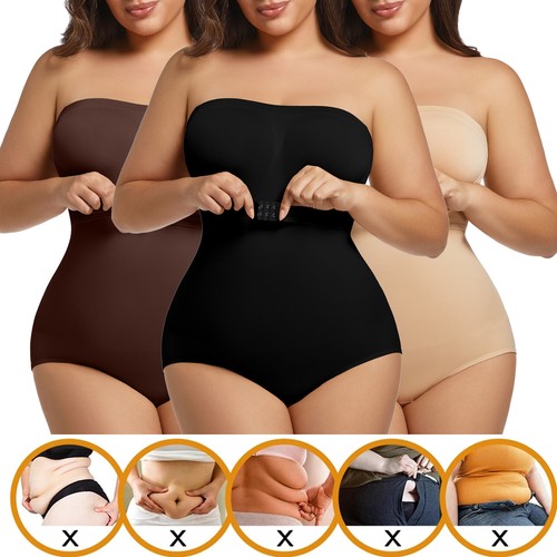 Plus size strapless bandeau - plus,