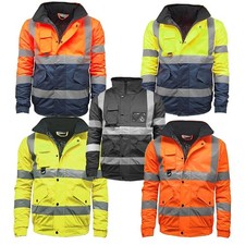 Hi Vis Viz Bomber Jacket High