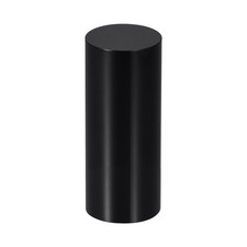 Black Acrylic Solid Cylinder