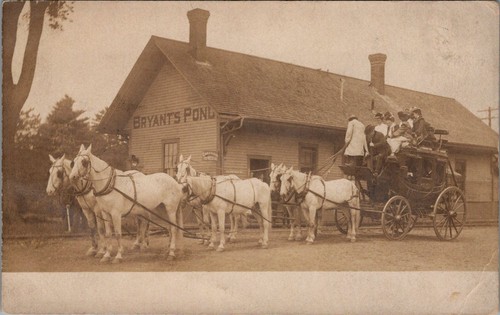 Horse drawn stagecoach preble - drawn,