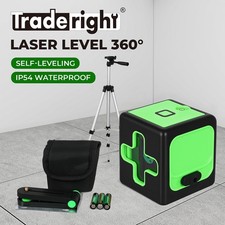 Traderight Green Laser Level 360° Self Leveling IP54 Water Resist with Tripod