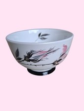 Royal Windsor Bone China Vintage Sugar Bowl. Grey and Pink Roses.9cm Diameter