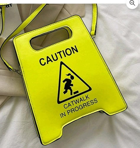 Neon yellow caution - neon, “caution