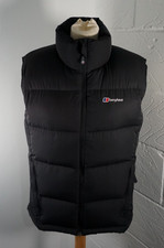 Womens Berghaus Feather Down Black Puffer Body Warmer Gilet Jacket - UK 14